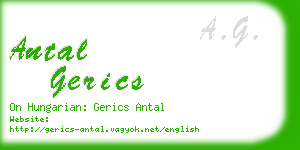 antal gerics business card